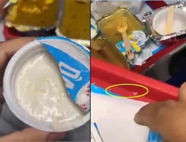 Passenger Video Exposes Poor Food Quality on Premium Train